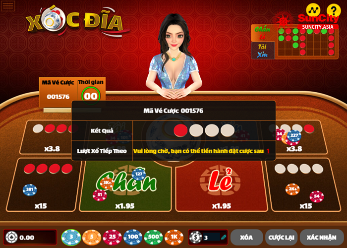 Game xóc dĩa online