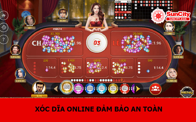 Xóc dĩa online đảm bảo an toàn